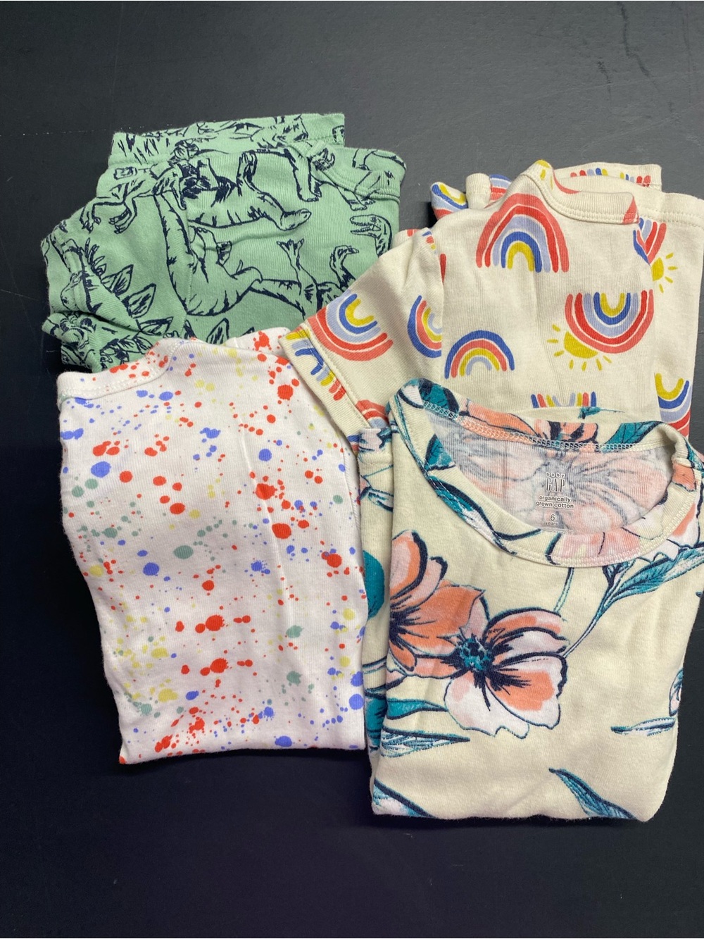 Gap Organically grown pajamas - 4 pair.  Shorts/short sleeve
